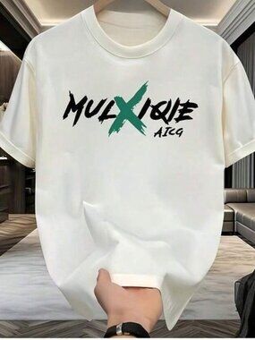 Streetwear White T-shirt featuring Modern Graffiti Style Lettering